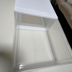 衣装ケース 2個セット（各 高さ21.5×幅39×奥行74cm）2個で1,000円 壊れなしの画像