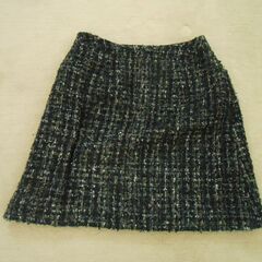 M'S GRACY　ツイード ブラック系 台形　ミニスカート。の画像
