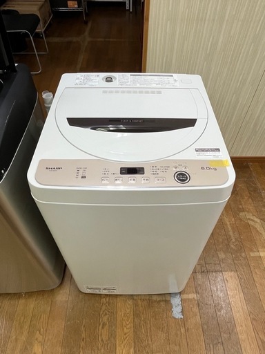 #33 激安6.0kg洗い!! SHARP 2023年 全自動電気洗濯機 ES-GE6G-T 配送可!!