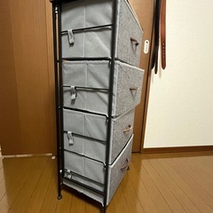 ✨頑丈！大容量ファブリックチェスト 1個 高さ98cm×幅45cm×奥行30cm✨ 1,500円の画像