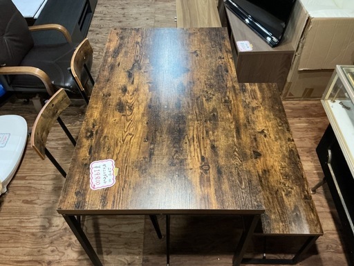 ファミリー向け?‍?‍??ダイニングセット✨ニトリテーブル幅1200mm奥行き700mm高さ700mmイス幅1000mm奥行き330m