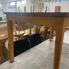 【ジャングルジャングル滋賀草津店】ジモティ来店特価‼ ダイニングテーブル ナフコ ブラウン J-251088の画像