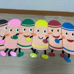 【決まりました】miさま　保育　パネルシアター　くれよんのくろくんの画像