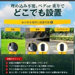 (新品)パイプ車庫 ガレージテントの画像