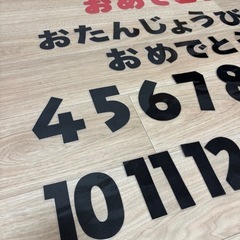 【決まりました】保育　環境壁面　文字　数字の画像