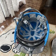 外観良好！谷沢製作所　グレーシールドメット エアライト　ブルー　2022年2月製の画像