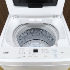 (送料無料) 2022年 極美品 6kg容量 洗濯機 エアジェット乾燥 部屋干しコース ①の画像