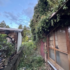 古民家の解体の掃除の画像