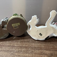 ダルメシアン 置き物 オブジェ 2つセットの画像