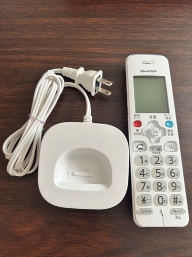 【SHARP】未使用　電話 コードレス　子機