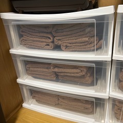 3段式衣装ケース2個の画像