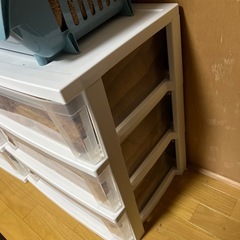 3段式衣装ケース2個の画像