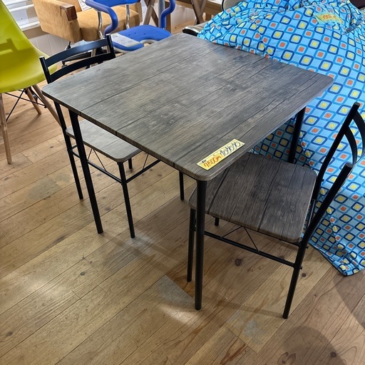 配達可【食卓3点セット】クリーニング済み【管理番号12710】町