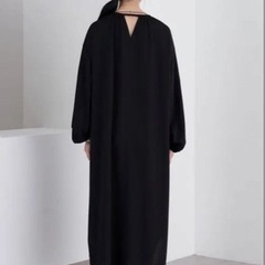 新品 ロングギャザーワンピース　ロングワンピ　ジョーゼットの画像