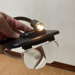 ライト付きヘッドルーペ　ジャンクの画像