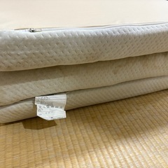 ニトリマットレス　タイアツブンサン　敷布団３　三つ折り　ダブルサイズ　厚さ8ＣＭ　140ＣＭ*200ＣＭ　92.8ニュートンの画像