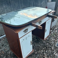 【大阪引き取り限定】アンティーク調ドレッサー✨リメイク・撮影小道具にも◎ の画像