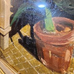 油絵■金色額縁つき　絵画の画像