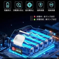 ブロワー⭐️洗車 強力 ブロアー 充電式 残量表示 PSE認証済み コードレスの画像