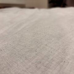 掛け布団 + 無印良品カバー ライトグレー  ダブルサイズ(150 x 210 cm)　の画像