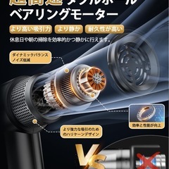 ハンディクリーナー コードレス 強力吸引力の画像