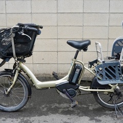  {受付中}🔴⭐️超特価⭐🔴電動自転車 ヤマハ 20インチ 子供乗せ アシスト 中古 102203の画像