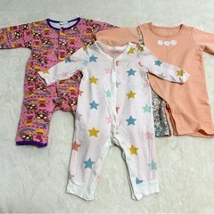 新品２点！15点セット ロンパース カバーオール まとめ売り 50-80 女の子の画像