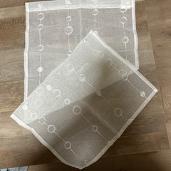 DAISO のれん　ホワイト　2枚の画像