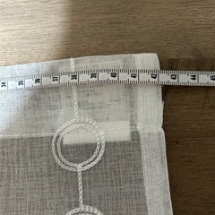 DAISO のれん　ホワイト　2枚の画像
