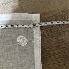 DAISO のれん　ホワイト　2枚の画像