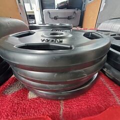 中古 BULL ブル ラバープレート 225kg セット Rubber Plate 50mm径 BL-RP オリンピック バーベル ウェイト 札幌 北区の画像