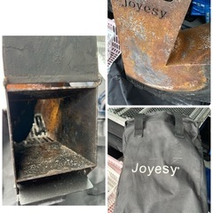 ロケットストーブとストーブ台の画像