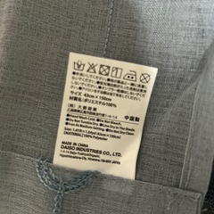 DAISO のれん　ブルーグレー　2枚
の画像