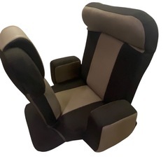 【ジ1027-22】寝ながらゲームしたい方にピッタリ‼️ゲーミングチェア　寝るゲー 8段階リクライニング機能付き フルフラット可能の画像