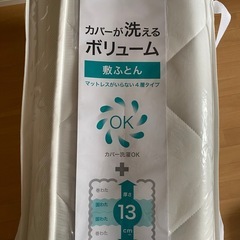 【新品未開封】カバーが洗える敷布団シングル の画像