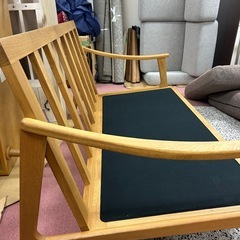 シギヤマ家具のオーク無垢2.5人掛ソファーの画像