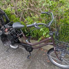 【中古自転車】あさひ プチママンミニプラス 中古（非電動／20インチ／整備済み／リアチャイルドシート付）の画像