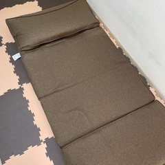 ソファベッド 茶色の画像