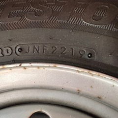 ブリザックVL1  165/R13 2019年製　ホイールの画像