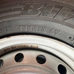 ブリザックVL1  165/R13 2019年製　ホイールの画像