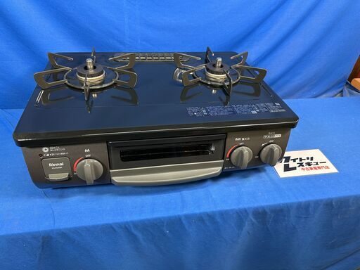 【動作保証あり】Rinnai リンナイ 2024年 KG35NBKR 都市ガステーブル 横幅56cm【管理KRG244】