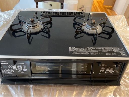 予約済み　パロマ ガステーブルコンロ Sシリーズ 都市ガス用　左強火力 PA-A64WCK-L ガスコンロ