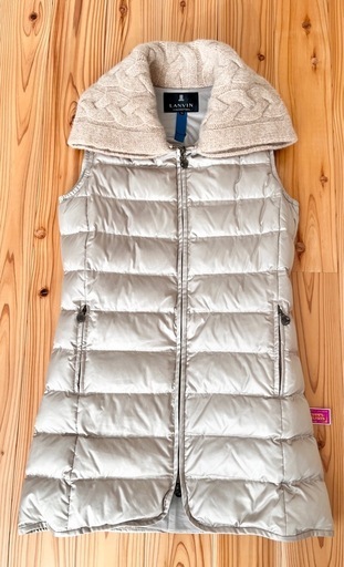 極美品　ランバンコレクション　Mサイズ　
ダウン ベスト　三越購入定価20万円　38