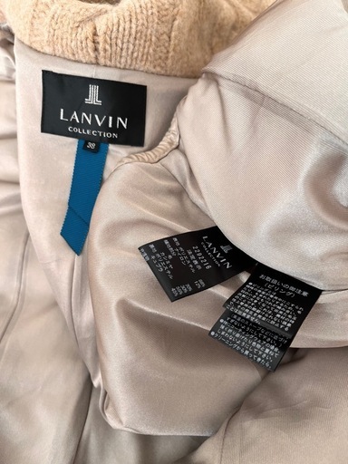 極美品　ランバンコレクション　Mサイズ　
ダウン ベスト　三越購入定価20万円　38 