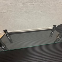 パソコン台　キーボード収納の画像