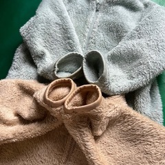 90cm ユニクロ ファーリーフリースジャケット 子供服 男の子 女の子の画像