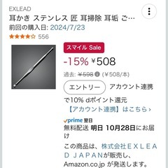 耳かき ステンレス 匠 耳掃除 耳垢 ごっそり よく取れる ポイント消化 スパイラル型 らせん スクリュー みみかき 金属製 (A) EXLEADの画像