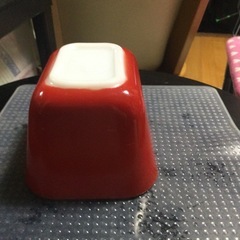 ◆Old Pyrex 保存容器◆ Sサイズ　赤の画像