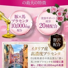 【50倍濃縮プラセンタ10,000mg 贅沢配合】ピュアビタプラセンタの画像