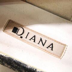 ダイアナ スリッポン ブランド日本製 黒 レディース 21.5サイズ ブラックの画像